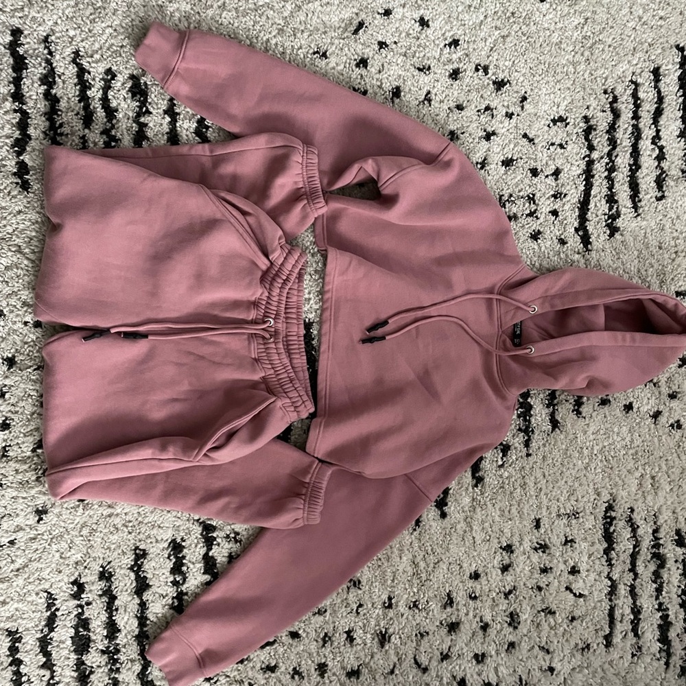 Pink Hoodie and Jogger Set